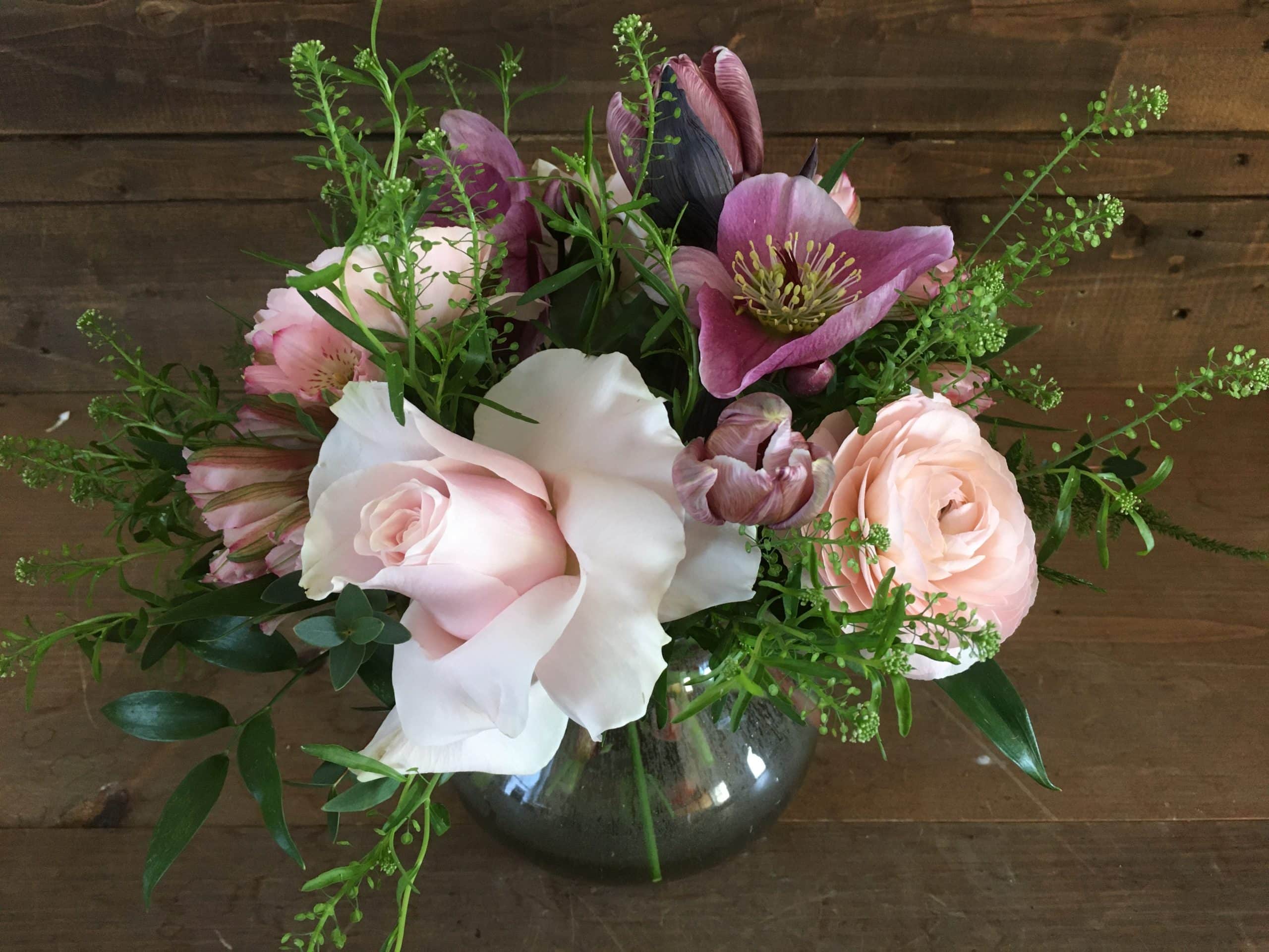 Low Sympathy Vase – The Planted Arrow Flowers & Gifts